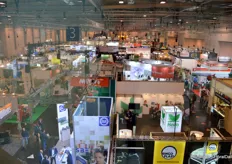 Bird's eye view of hall 3, where all sorts of (technical) suppliers can be found